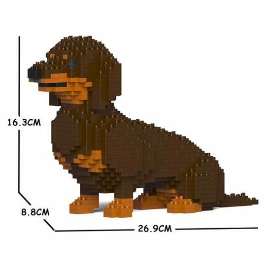 ポイント10倍 期間限定 JEKCA ジェッカブロック ダックスフンド 茶 03S-M02 Scul...