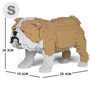 【無料ラッピングサービス有り】 JEKCA ジェッカブロック イングリッシュブルドッグ ベージュ 01S-M03 Sculptor 立体パズル 組立パズル