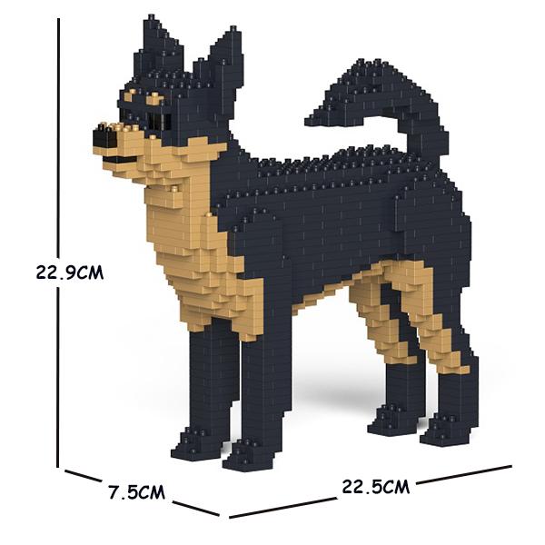 JEKCA ジェッカブロック チワワ 黒 01S-M02 Sculptor 立体パズル 組立パズル