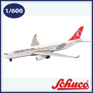 ポイント10倍 期間限定 Schuco Aviation （ シュコーアヴィエーション ） 飛行機模型 403551668 A330-300 トルコ航空 1/600｜soprano