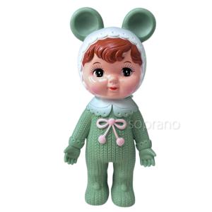 ドイツ製 木製テディベア人形 ナチュラル色 （18cm) KWO社