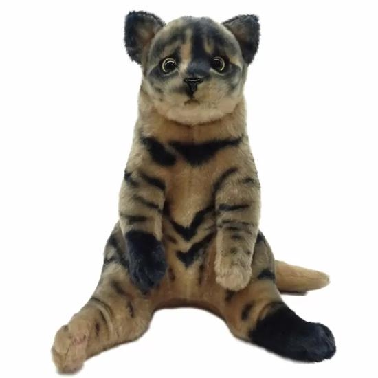 すわっちぃZoo にゃんこ サビ猫 猫のぬいぐるみ スコ座り