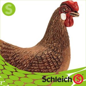 ポイント10倍 期間限定 Schleich シュライヒ社フィギュア 13646 めんどり 茶 Hen｜soprano