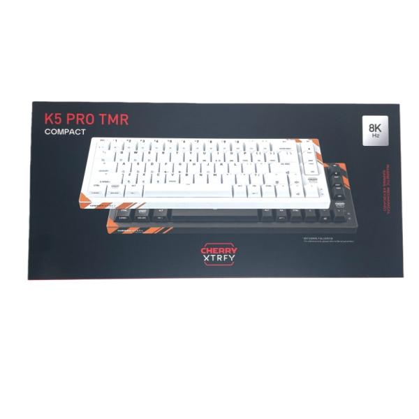 CHERRY XTRFY K5 Pro TMR 有線磁気キーボード 白（しろ）TMR磁気スイッチ技術...