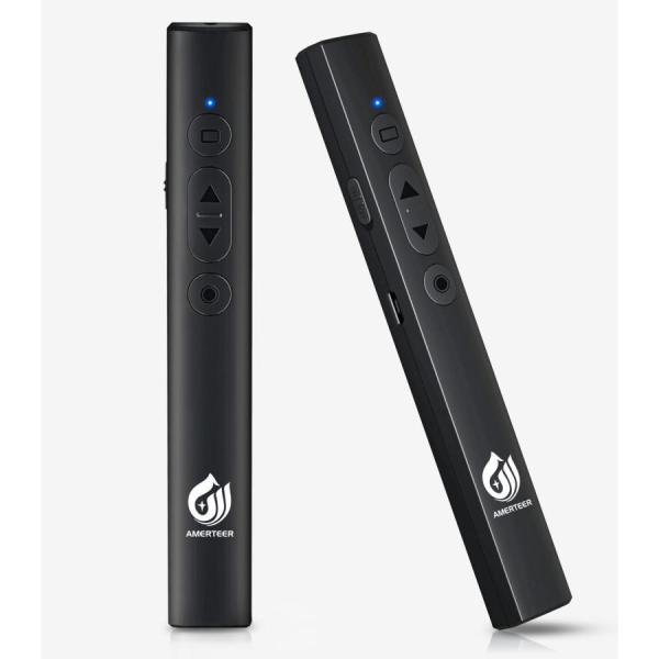 レーザーポインター ワイヤレス プレゼンター (RF073) AMERTEER PPTスライド用リモ...