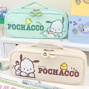 ポチャッコ ペン袋 筆袋 筆箱 ポチャッコ 透明 ペンケース 大容量 収納バッグ 化粧ポーチ ステーショナリーボックス 文房具 男の子 女の子 小学生 中学生