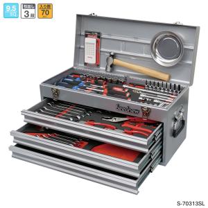 ヤマト自動車 Seednew 9.5sq 工具セット 70pcs 赤 S-70313 新品