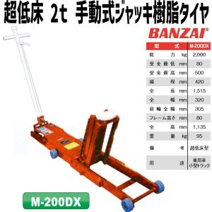 マサダ 超低床エアージャッキ 1.5t 手動/エアー兼用 ASJ-15ML メーカー
