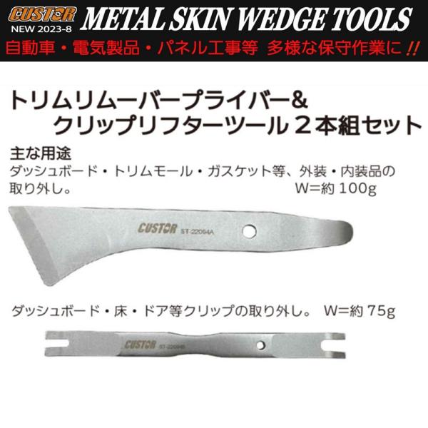 005W-ST-22094 トリムリムプライバー＆クリップリフターツールセット 内張り・クリップ外し...