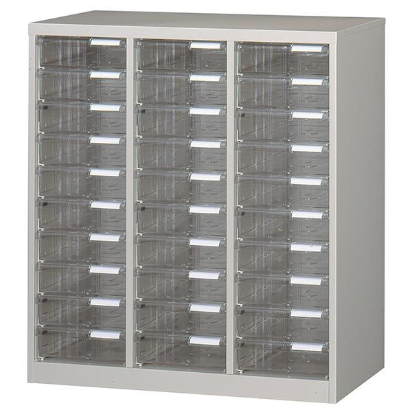 レターケース A4判 縦型 3列 浅型 10段 ニューグレー 保管庫 書類保管 フロアケース 書類ケ...