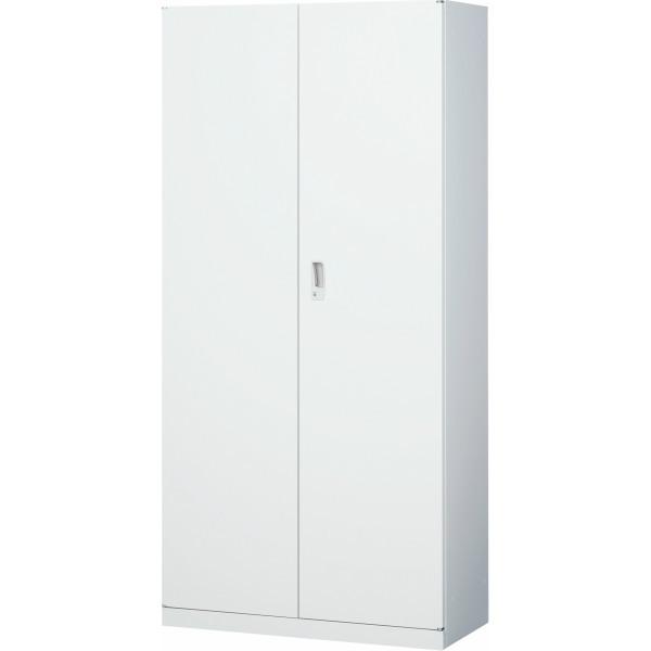 両開き 書庫 スチール戸 生興 W880×D400×H1850(mm) 棚板4枚付き キャビネット ...