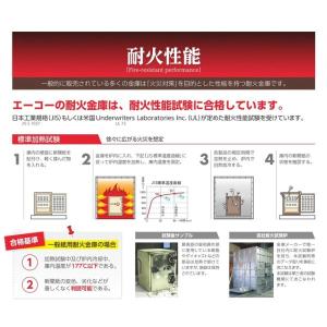 エーコー 小型耐火金庫 1時間耐火 STAND...の詳細画像4