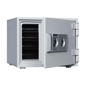 金庫 耐火 ダイヤル+キー式 小型 A4用紙収納 耐火1時間 幅486×奥行416