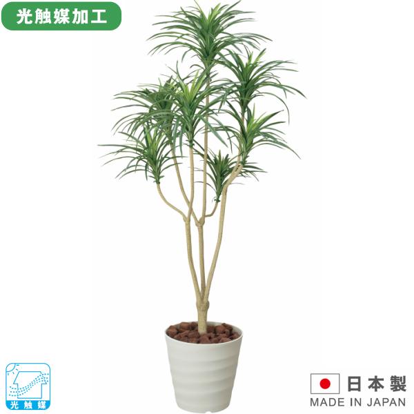 フロア ユッカ1.6 光触媒 オフィスグリーン W650×D600×H1600 人工植物 観葉植物 ...