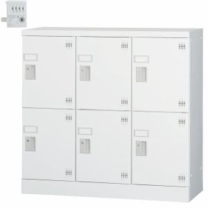 ロッカー 6人用 TLK-S6 鍵付き スチール製 オフィス家具 スチール