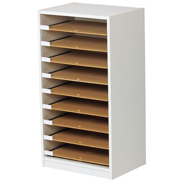 フロアケース A3 木製 レターケース 用紙収納 キャビネット ウッド キャビン オフィス家具 UT...