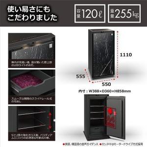 開梱設置別途 指紋認証+テンキー式 耐火金庫 ...の詳細画像3