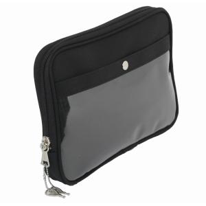 日本製 ポーチ 帆布 Mサイズ PMNM-KR 鍵付き セキュリティ