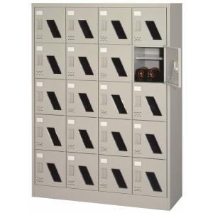 シューズボックス 4列6段 24人用 シューズロッカー 下駄箱 シューズロッカー シューズロッカー 24人用 4列6段 窓付 扉付 錠無し ニューグレー色