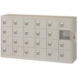 【引渡し可能】24人用シューズロッカー 24人用シューズロッカー（鍵あり）6列 4段 ヨコ型 生興 SEIKOFAMILY