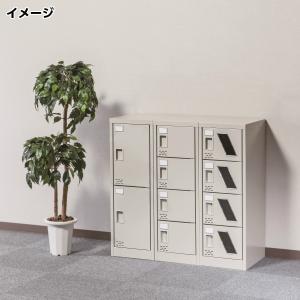 シューズロッカー 4人用 1列4段 扉付 錠無...の詳細画像2