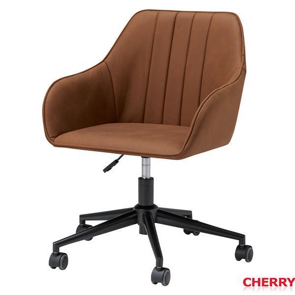 ワークチェア W635×D620×H755 ブラウン レザークロス 事務椅子 会議チェア 回転椅子 ...