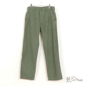 オアスロウ ワークパンツ メンズ or Slow US ARMY FATIGUE PANTS USED WASH USアーミー ファティーグパンツ ユーズドウォッシュ 01-5002-216 正規取扱品