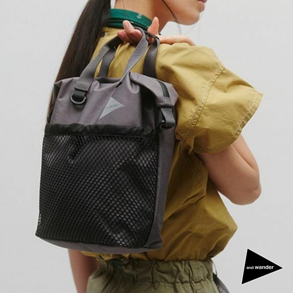 アンドワンダー トートバッグ メンズ レディース and wander PE/CO 2way bag...