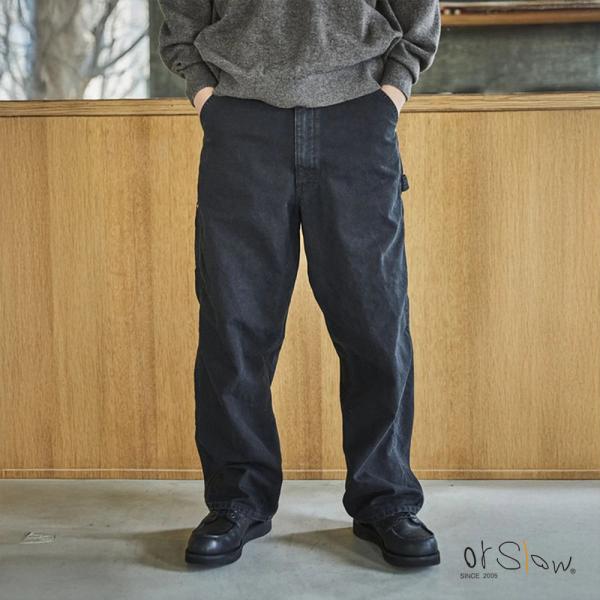 オアスロウ ワークパンツ メンズ orSlow ダッズフィット オックスフォードペインターパンツ 0...