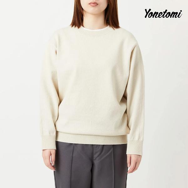 ヨネトミ ニット メンズ レディース Yonetomi リジッド カシミヤセーター クルーネックプル...
