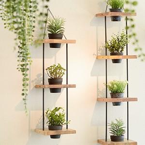 ハンキングプランター 壁掛け用 3段インテリア 置物 壁面 アジンジ