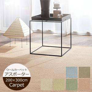 ラグマット 200cm×300cm ウールカーペット アスメロディII メリノ