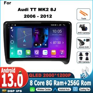 Autoradio 9” Android 13 GPS メディアプレーヤー 2 DIN 車用 Audi tt mk2 8j 2006-2007｜sorakumo