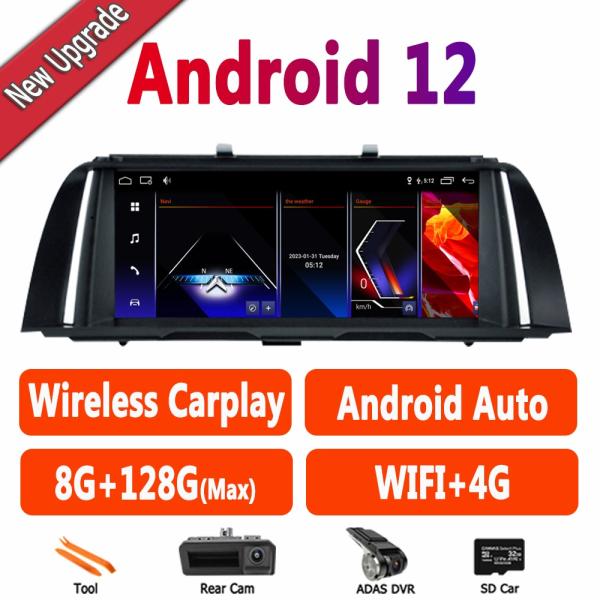 Carplay 自動 ラジオ Android 12 10.25インチ ステレオ マルチメディアプレー...