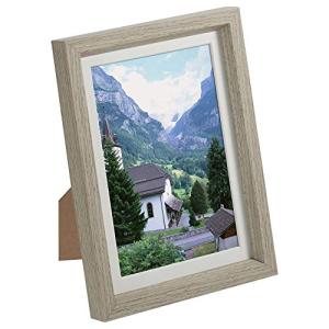 HAKUBA 額縁 Chululu フォトフレーム P01 L/KG/2Lサイズ兼用 ベージュ FCHL-P01BE