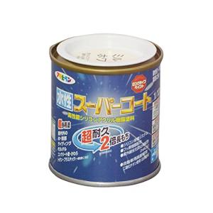 アサヒペン ペンキ 水性スーパーコート 水性多用途 ミルキーホワイト 1/12L