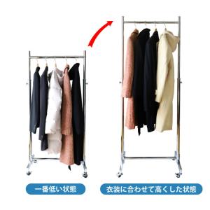 ハンガーラック 頑丈 おしゃれ スリム キャス...の詳細画像5
