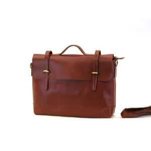 【完売】ビジネスバッグ　革　レッド　ヴィンテージレザー