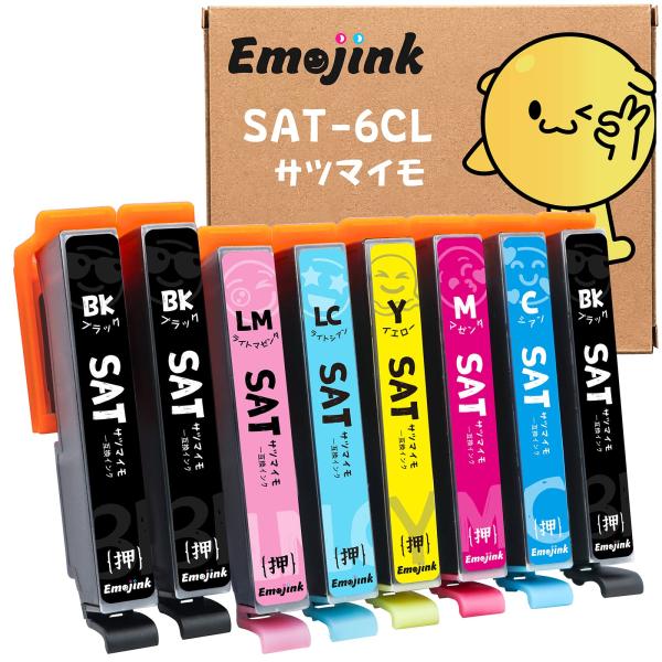 Emojink SAT サツマイモ EPSON 用 互換 インク SAT-6CL EP-716A E...