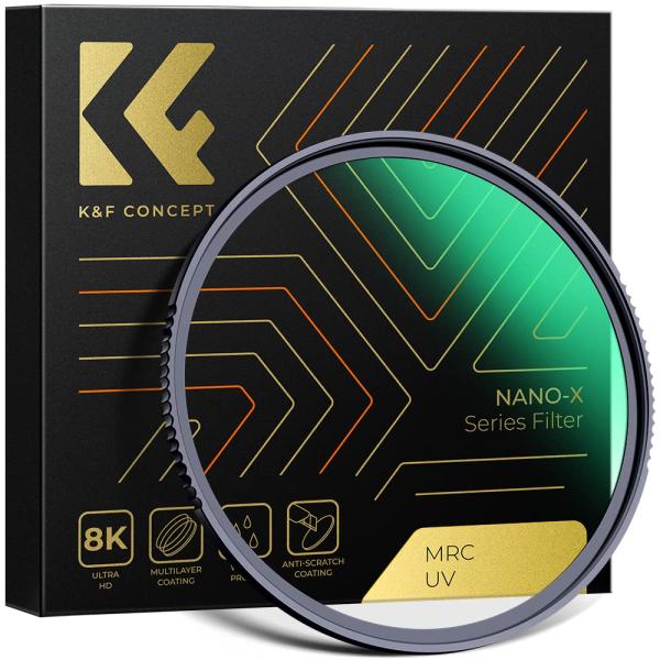 K&amp;F Concept 72mm レンズ保護フィルター AGC光学ガラス HD超解像力 高透過率 低...