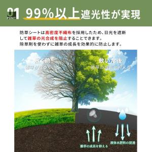 【クーポンで1,971】防草シート 130g ...の詳細画像5