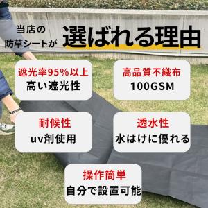 【U字ピン付き】防草シート 除草シート 1mx...の詳細画像3
