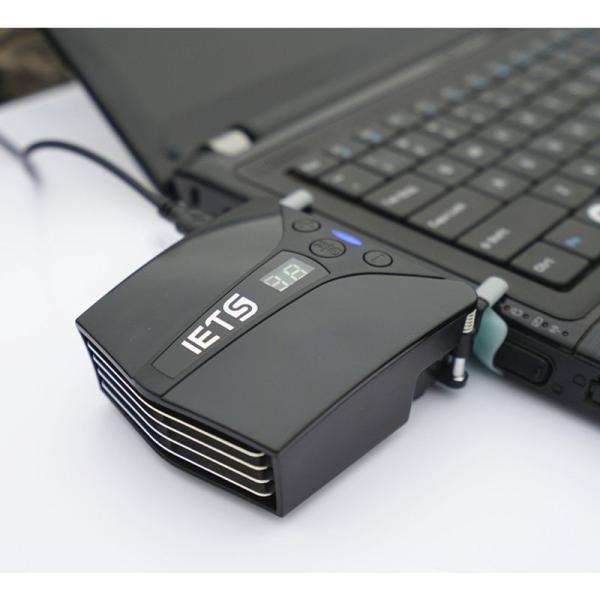 IETSノートパソコンCPU冷却ファン USB吸引式クーラー 排気口に取付 ミニサイズ冷却パッド フ...