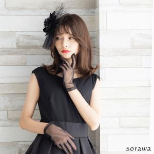黒い花の髪飾り ヘッドドレス 黒 花 和装 成...の詳細画像3