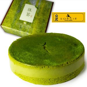 濃厚抹茶 ベイクド チーズケーキ 5号 4〜6人分 メッセージプレート指定可能 / 魔法洋菓子店ソルシエ