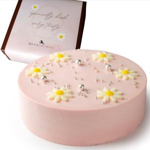センイルケーキ ピンク 4号 天然色素 「選べる飾り: クリスマスケーキ バースデーケーキ 」 母の日 誕生日ケーキ 子供 お祝い インスタ映え 推し活
