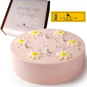魔法洋菓子店ソルシエ センイルケーキ パステルピンク クリームケーキ 4号 13.5cm 2〜4人分 約270g