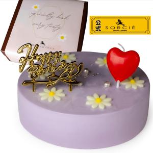 魔法洋菓子店ソルシエ センイルケーキ パステルパープル クリームケーキ 4号 13.5cm 2〜4人分 約270g 誕生日ケーキ