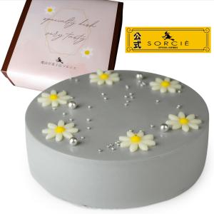 魔法洋菓子店ソルシエ センイルケーキ パステルグレー クリームケーキ 4号 13.5cm 2〜4人分 約270g