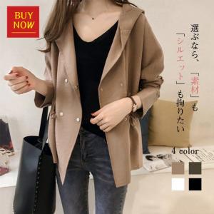 トレンチコート レディース ライトコート アウター ファッション 秋冬 ハーフ丈 オシャレ ミディアム丈 コート バーカー 通勤 カジュアル ゆったり
